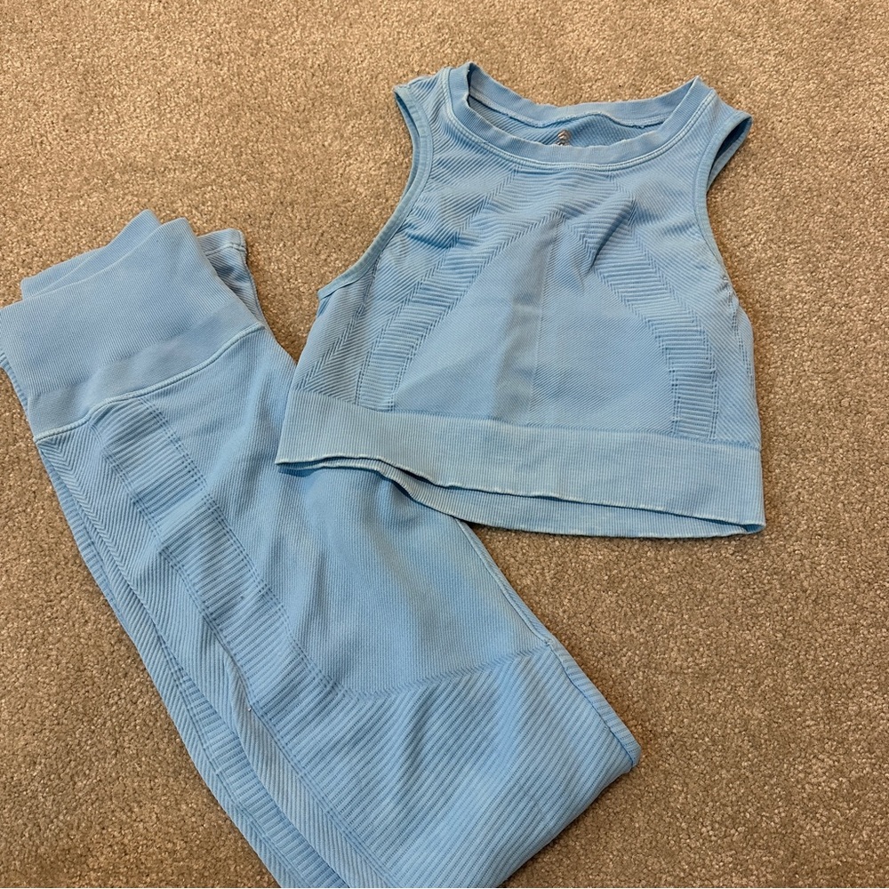 SoulCycle Light Blue Workout Set